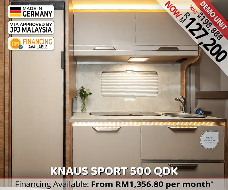 Knaus Sport 500 QDK Caravan Malaysia