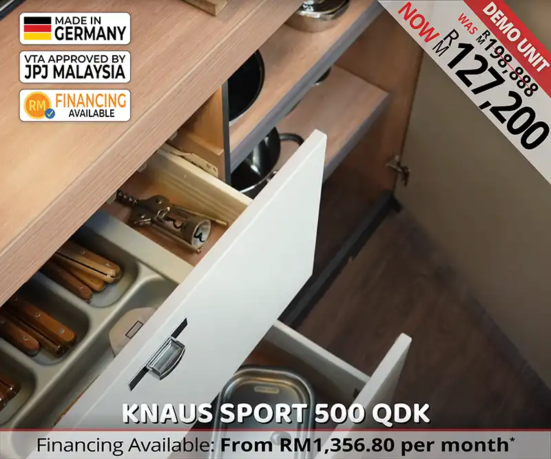 Knaus Sport 500 QDK Caravan Malaysia