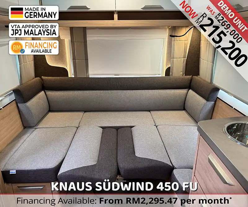 Knaus Südwind 450 FU 60 Years Edition Caravan Malaysia