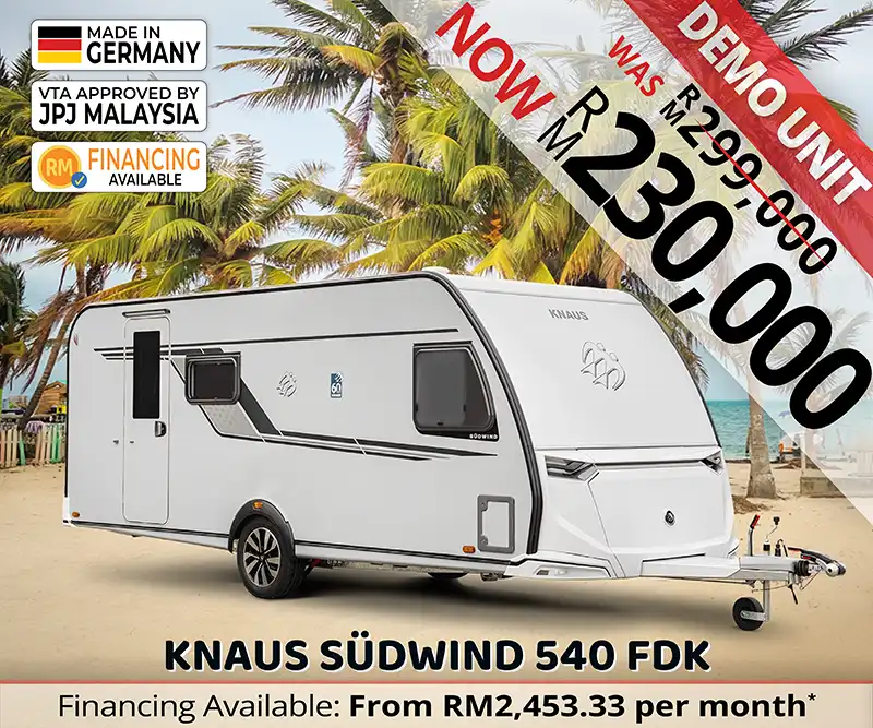 Knaus Südwind 540 FDK Caravan Malaysia