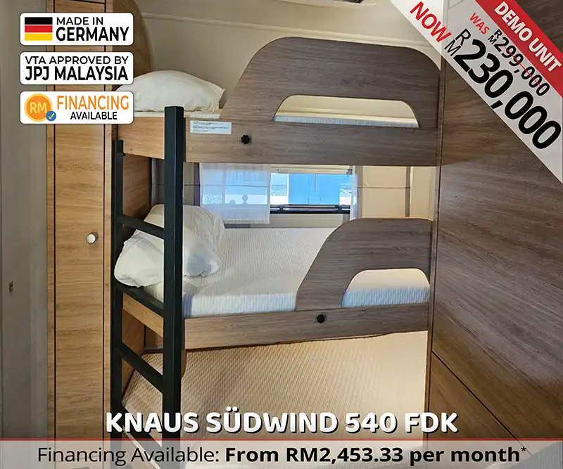 Knaus Südwind 540 FDK Caravan Malaysia